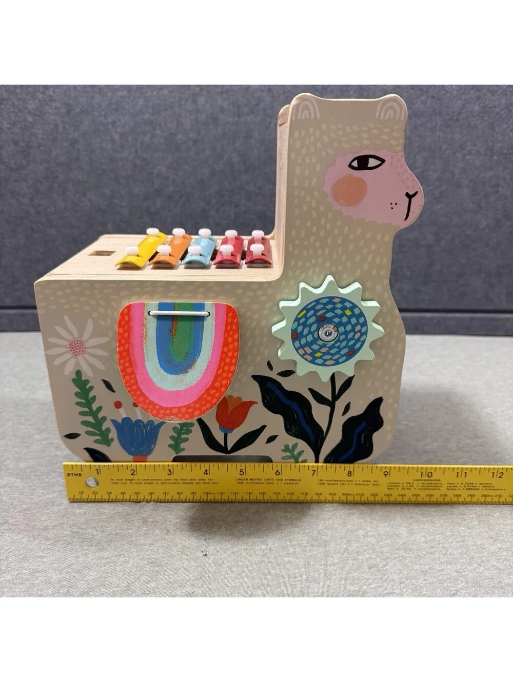 Manhattan Toy Musical Llama Wooden Instrument Activity Toddler Toy w/ Xylophone